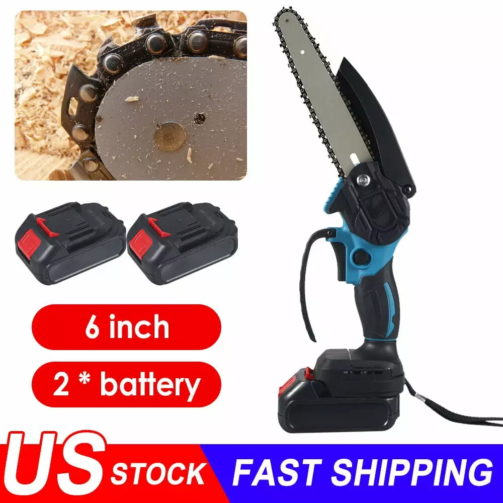 Paddsun Space-saving 6 Mini Handheld Electric Chainsaw - Cordless Cutter