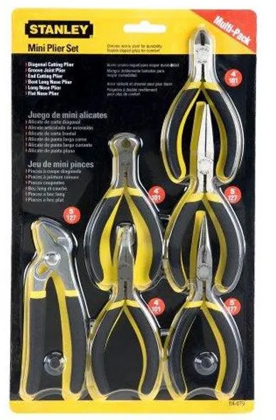 Stanley 84-079 Mini Plier Set 6 Piece Precision Work
