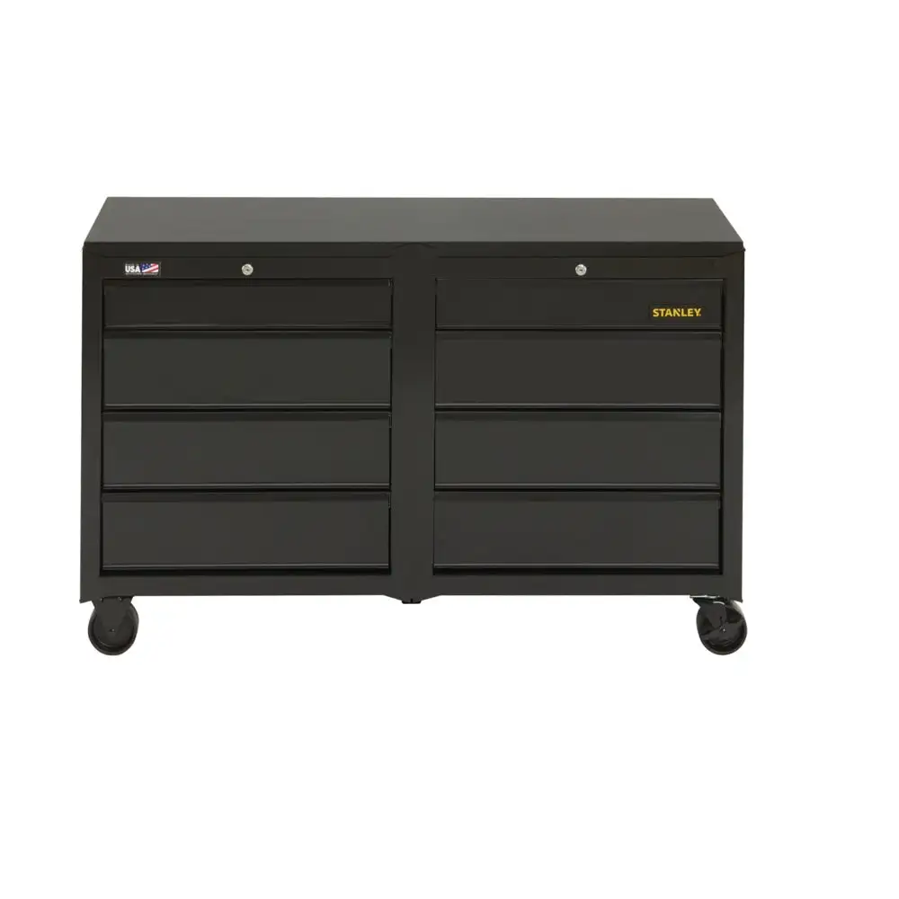 Stanley STST25381BK 100 Series 8-Drawer Mobile Workbench Black 50 Lbs Capacity