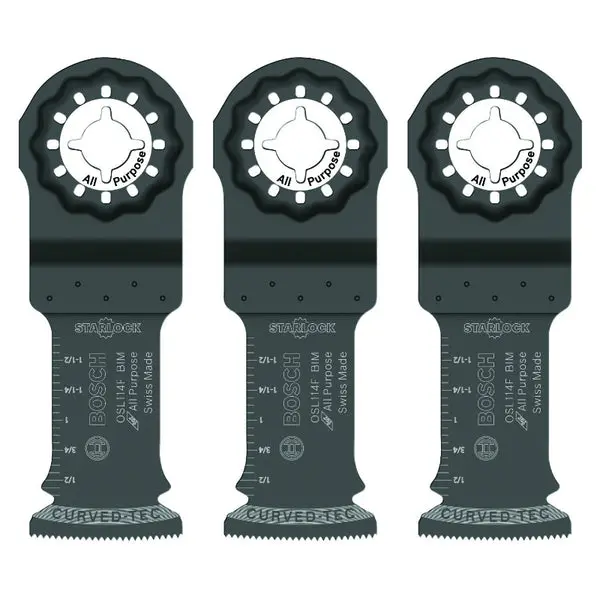 Bosch OSL114F-3 Starlock Bi-Metal Plunge Cut Blade 1-1/4 Inch 3 Pack