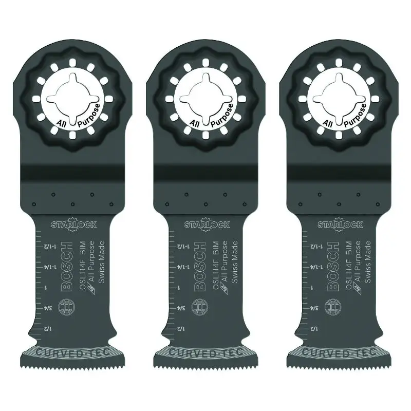 Bosch OSL114F-3 Starlock Bi-Metal Plunge Cut Blade 1-1/4 Inch 3 Pack