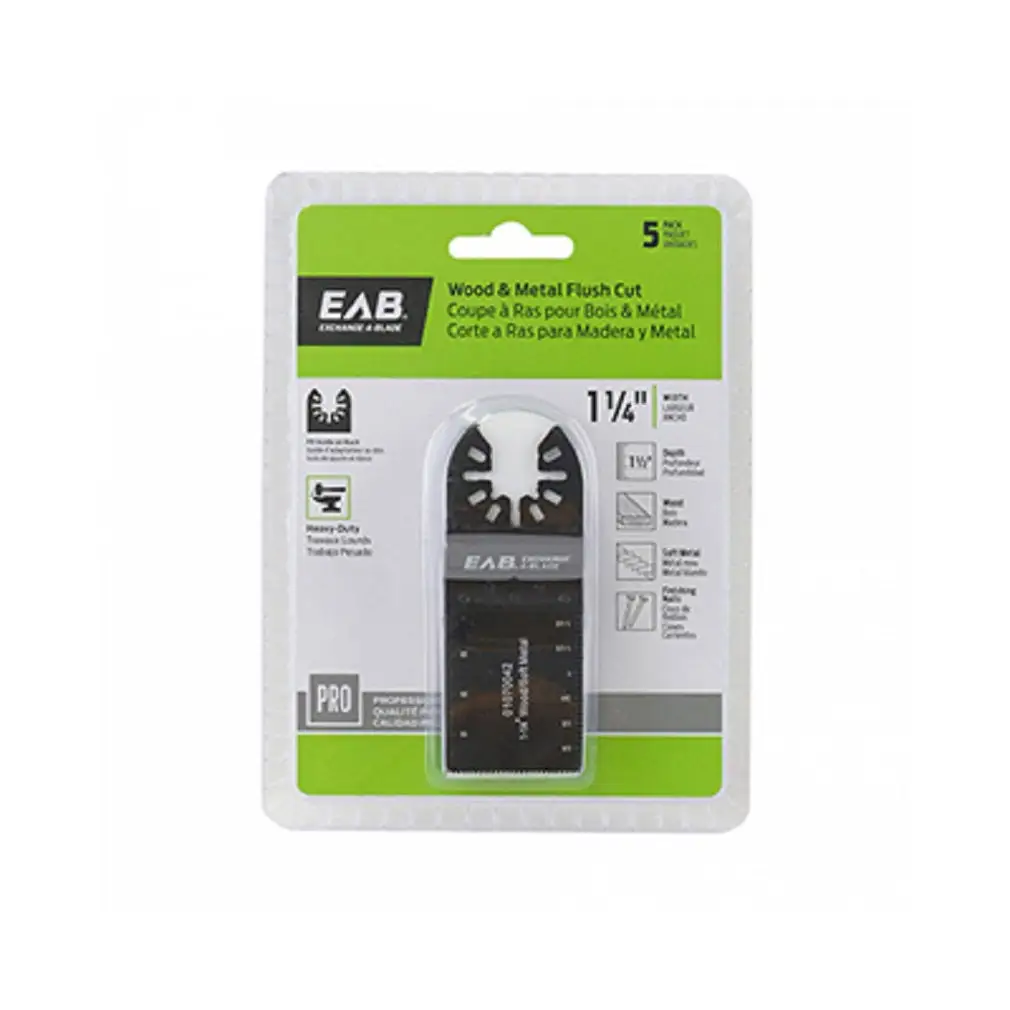 Exchange--Blade 1070232 Bi-Metal Flush Cut Blade 1-1/4 Inch Durable Multi-Material Cutting