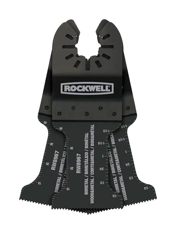 Rockwell 1-3/8 . L Bi-Metal Plunge Cut Oscillating Blade 3 pk