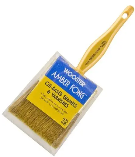 Wooster 1123-3 Amber Fong Flat Paint Brush 3 Inch