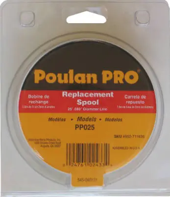 Poulan Pro 711636 Replacement Spool 17 Inch Gas String Trimmer