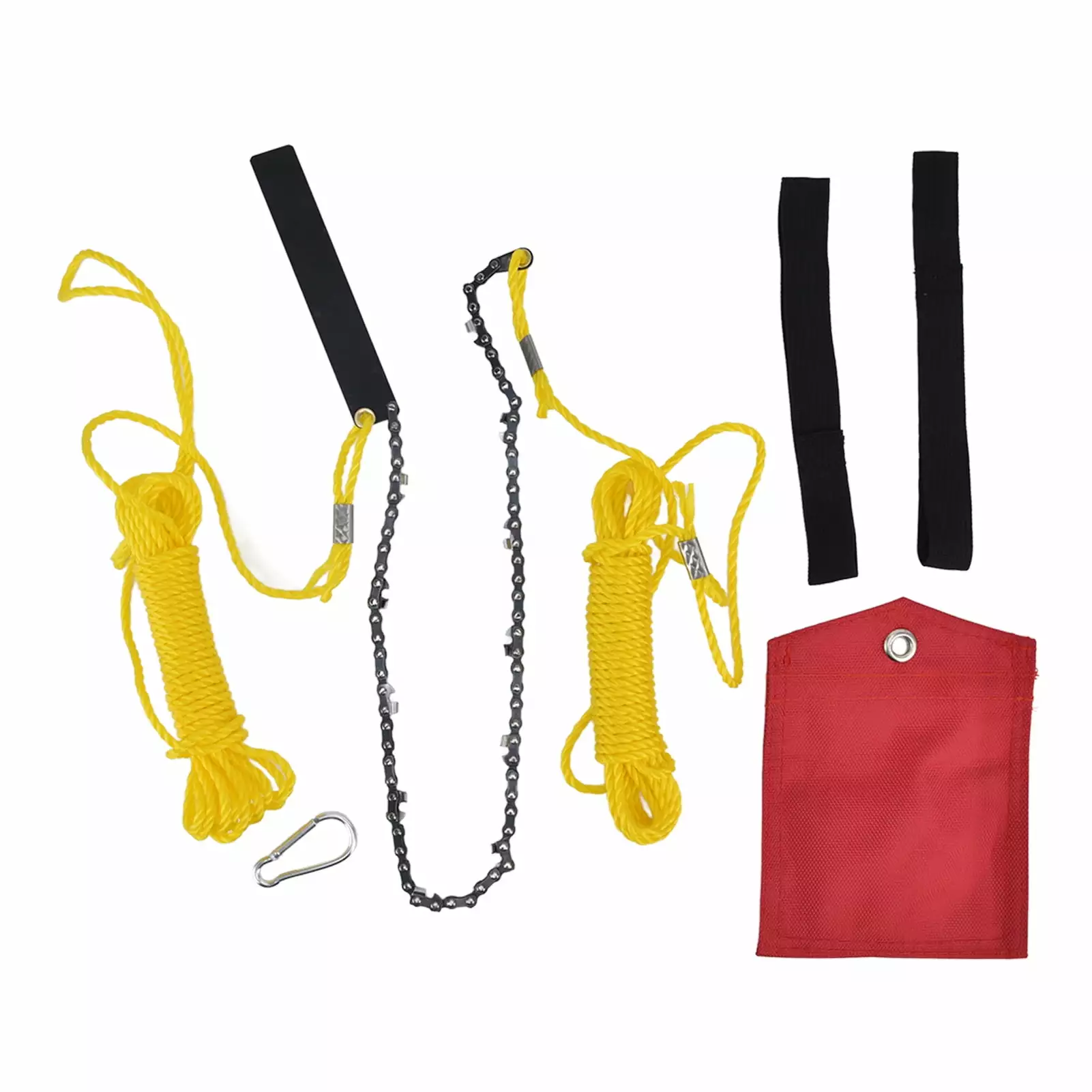 24 Inches Travel-friendly Folding Pocket Chainsaw - 34 Sections 11 Knives. Made Manganese Steel Outdoor and Garden hairuisi