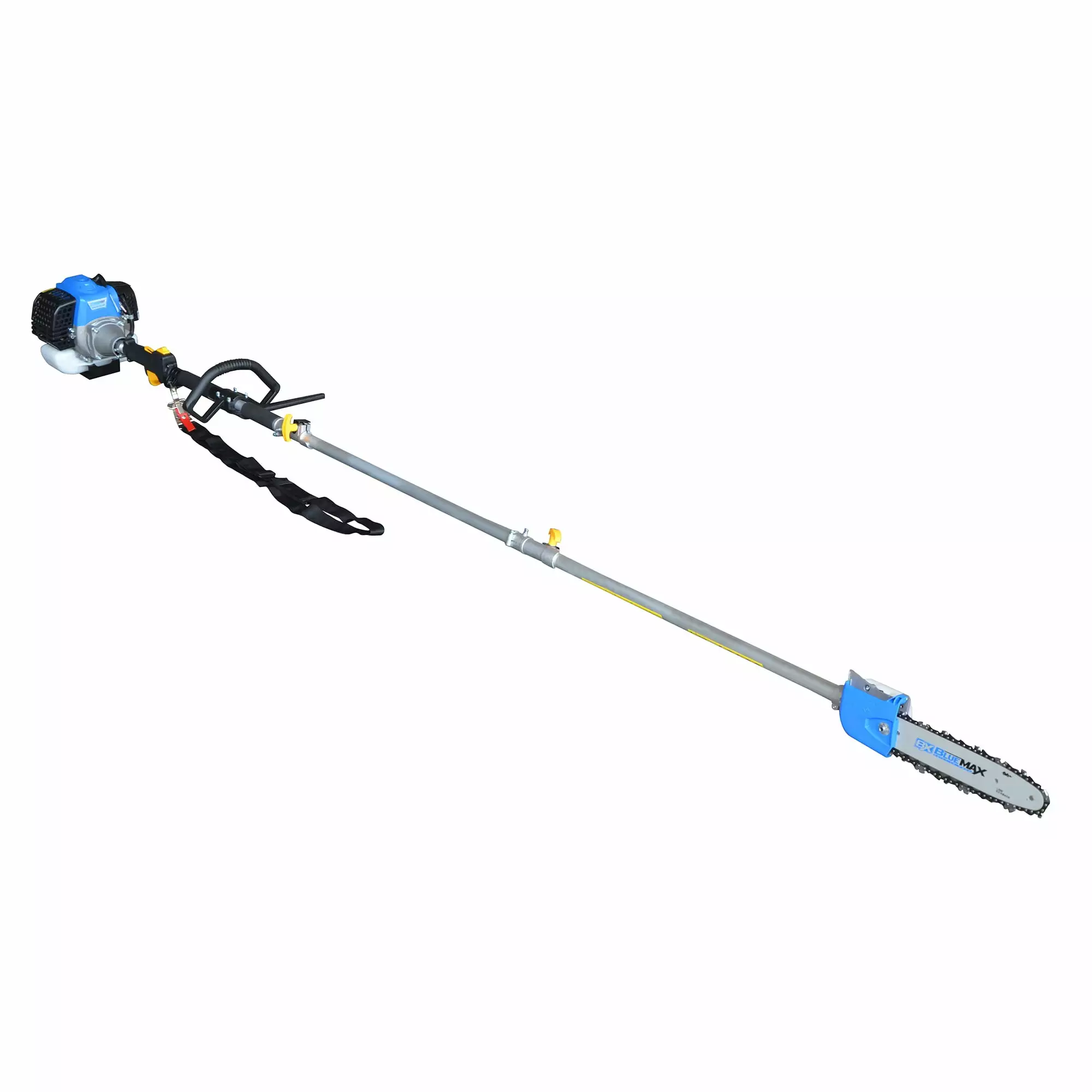 32.6 cc Gas Gas Pole Saw Chainsaw Pruner 10 Blade 9' Reach. Reconditioned Bluemax