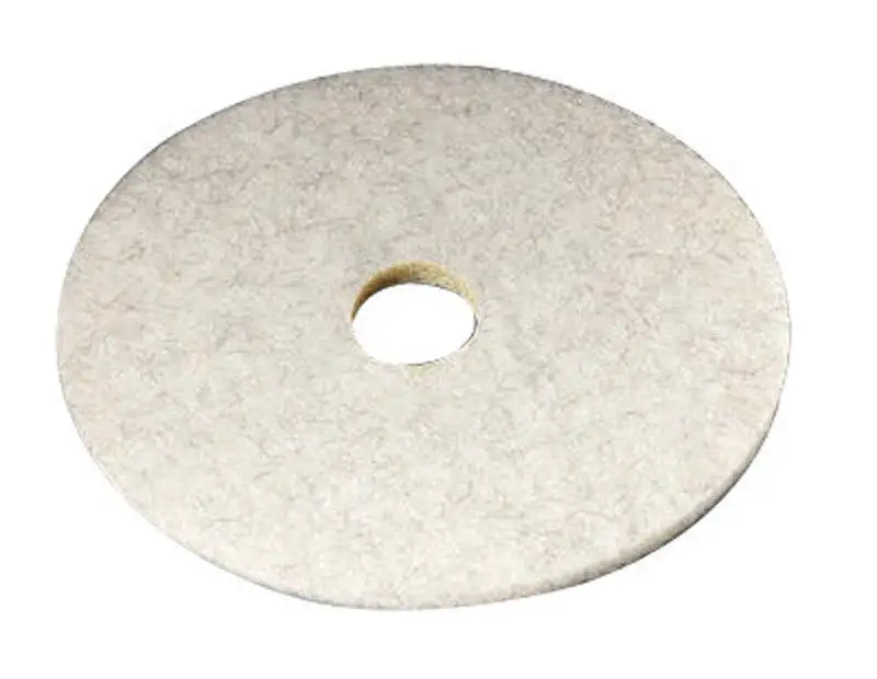 3M Natural Blend 20 Inch Non-Woven Fiber Floor Polishing Pad White Pack 5
