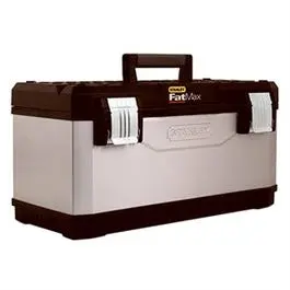 Fatmax 23-Inch Metal and Plastic Tool Box Durable Storage Compartments STANLEY