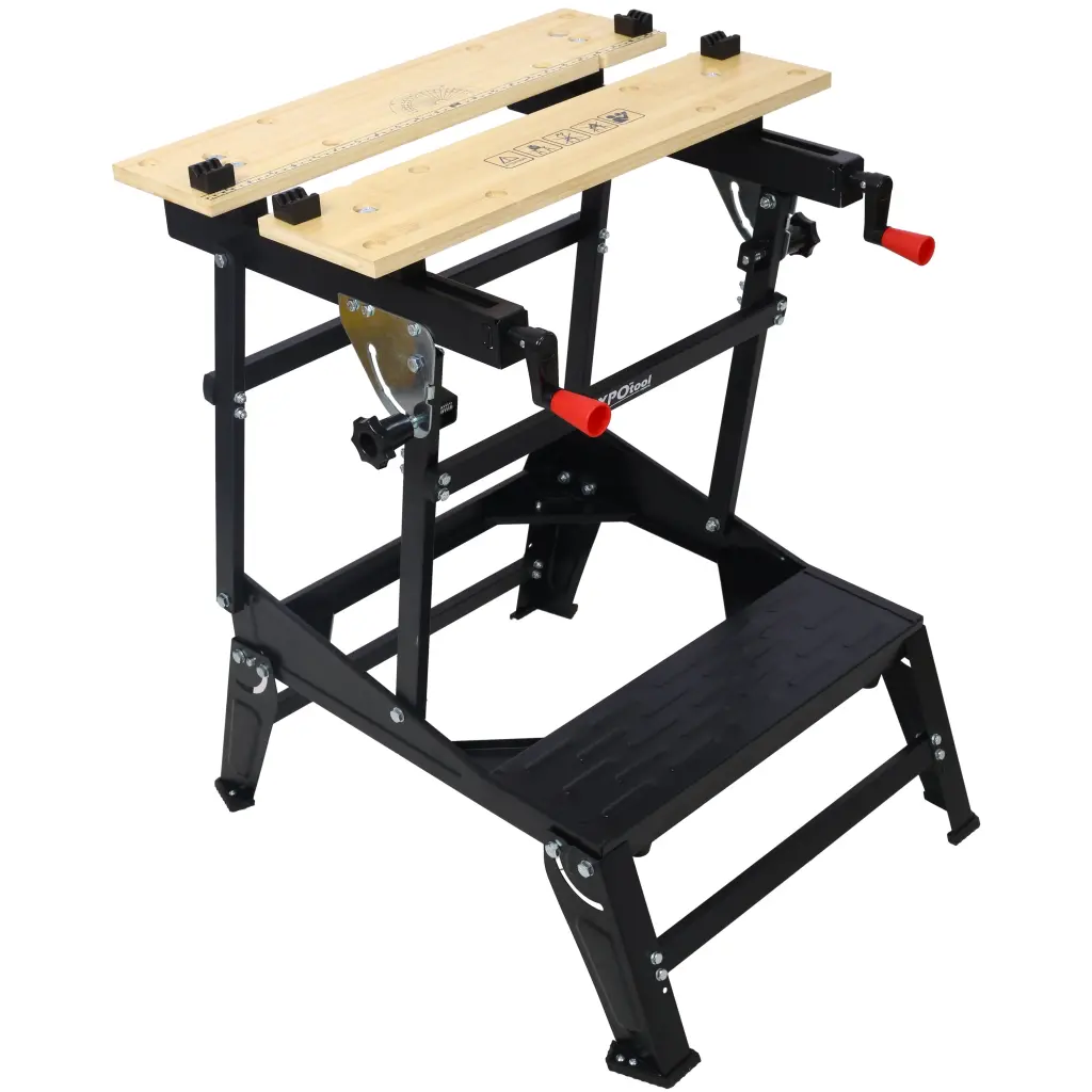 Multifunctional Workbench Travel Friendly Collapsible Workbench Holds 55 lbs g-h