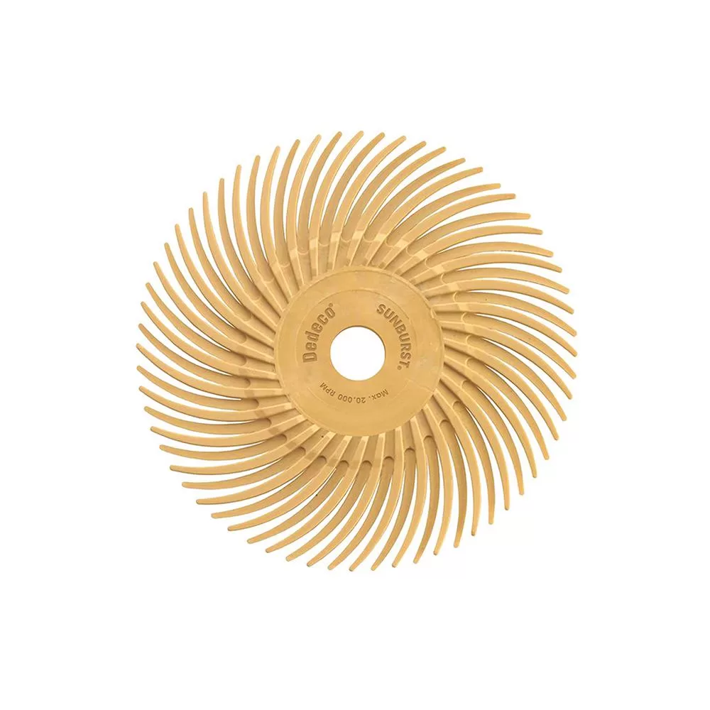 Dedeco Sunburst 3 Inch Extra-Fine Radial Discs 12-Pack Polishing