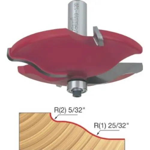 Adjustable Rail and Stile Ogee Router Bit - Heavy Duty Hand Tool Woodworking Freud