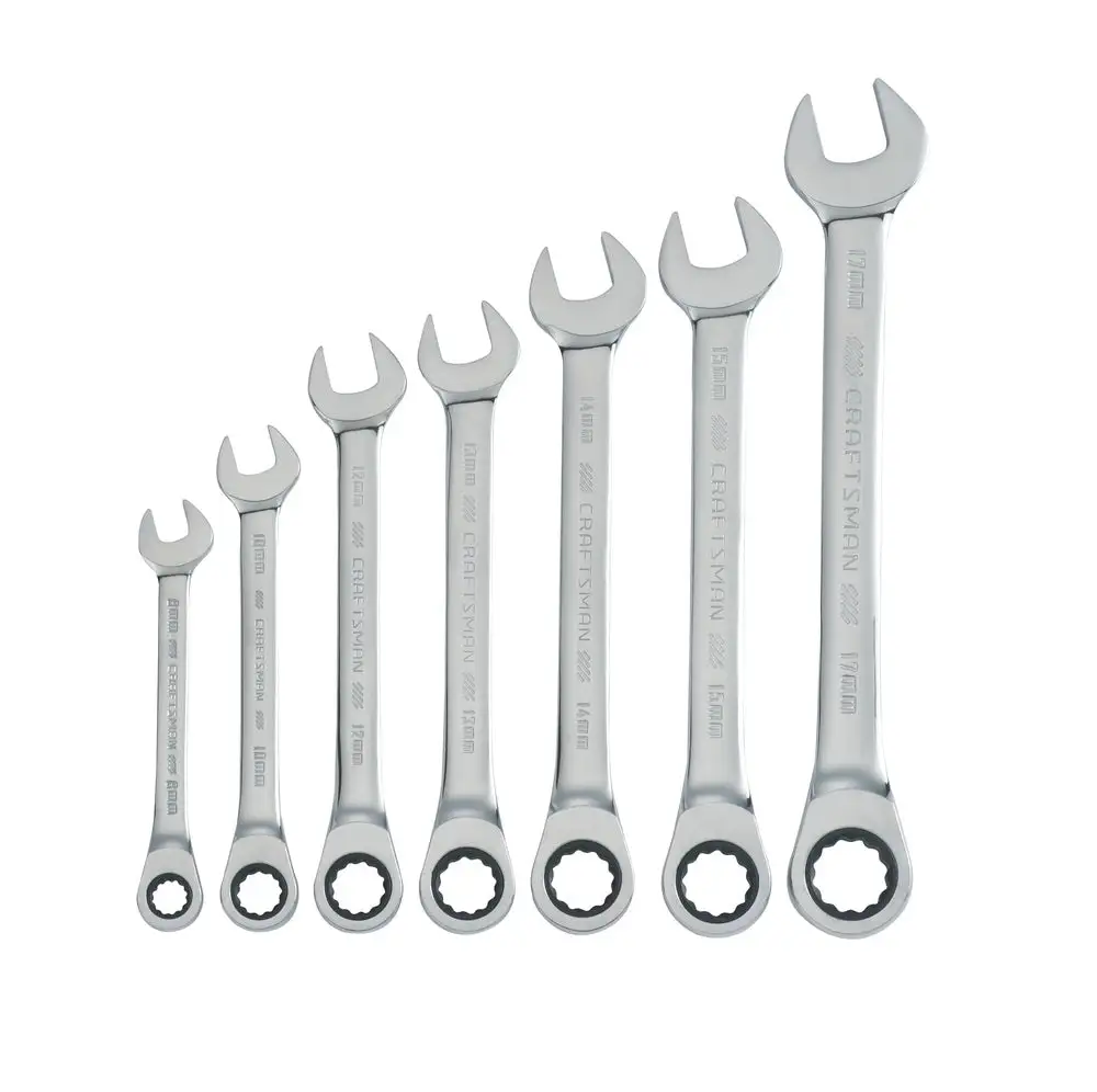 Craftsman CMMT87020 7-Piece Ratcheting Combination Wrench Set