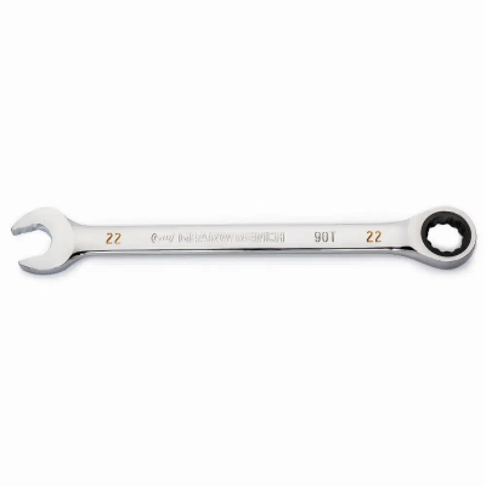 Gearwrench 86922 Ratcheting Combination Wrench 22 MM Chrome Vanadium Steel