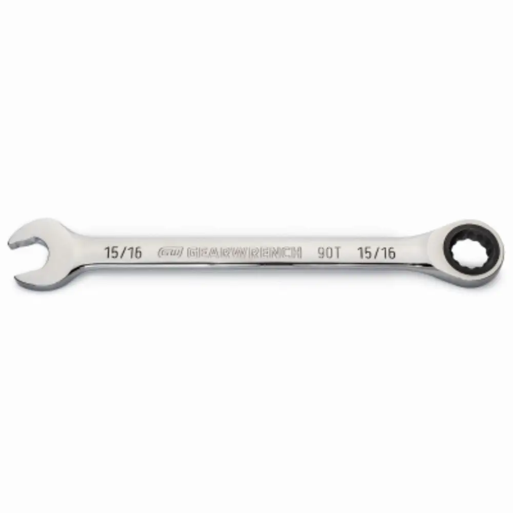 Gearwrench 86952 Ratcheting Combination Wrench 15/16 Inch Chrome Vanadium Steel