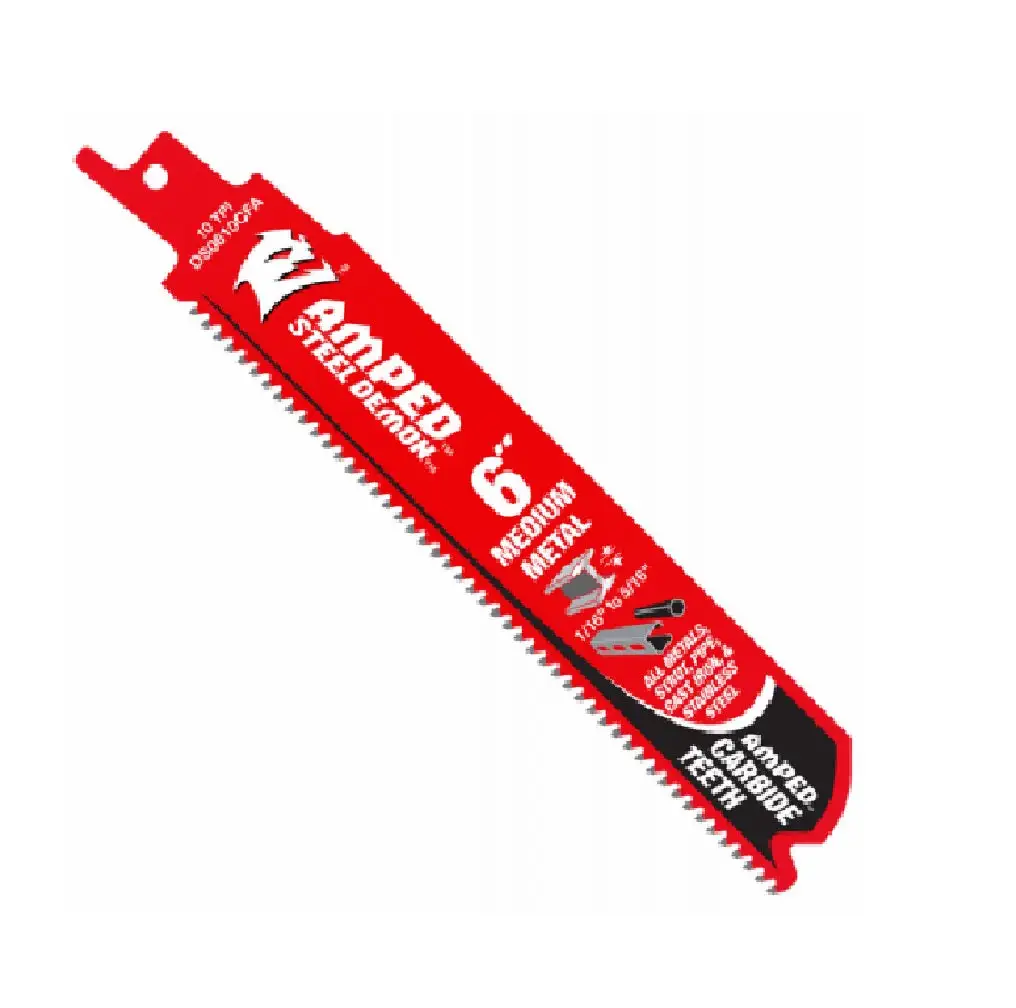 3PK 6 Inch 10TPI Reciprocating Saw Blade Metal and Wood