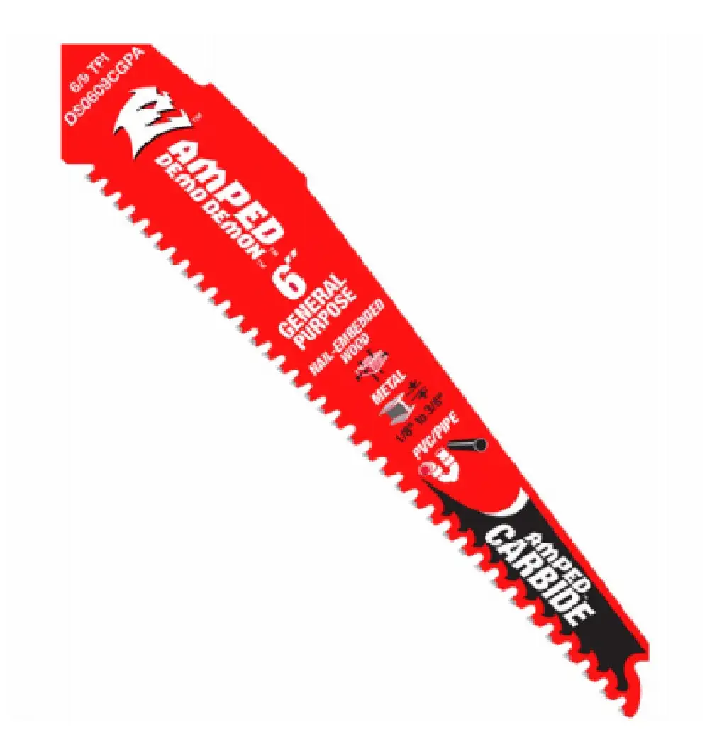 3PK 6 Inch General Purpose Reciprocating Saw Blade DIY Projects