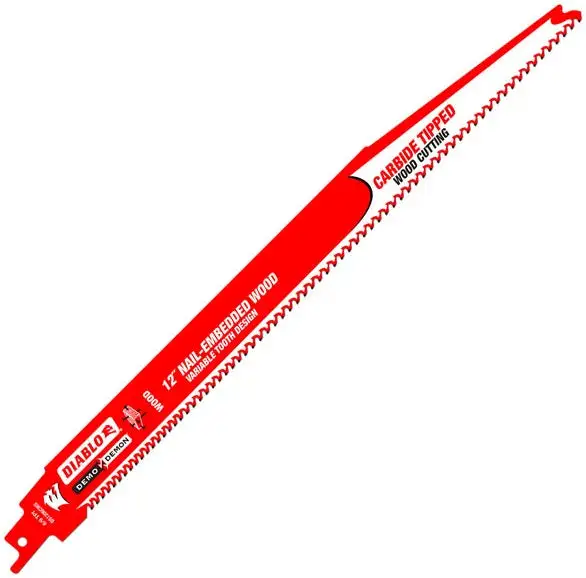 Carbide Tipped Reciprocating Saw Blade 12 Inch - Best Hand Tools at Low Price Diablo