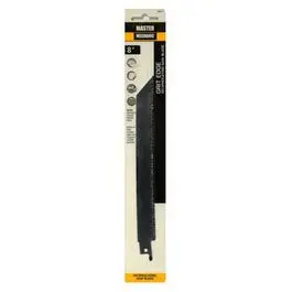 8-Inch Reciprocating Saw Blade Coarse Grit Edge Tough Cuts Master Mechanic