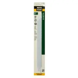 9-Inch 10-TPI Bi-Metal Cobalt Reciprocating Saw Blades 2-Pack General Purpose Cutting Master Mechanic