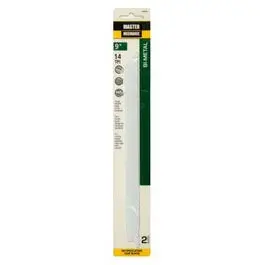 9-Inch 14-TPI Bi-Metal Cobalt Reciprocating Saw Blades 2-Pack Smooth Metal Cutting Master Mechanic