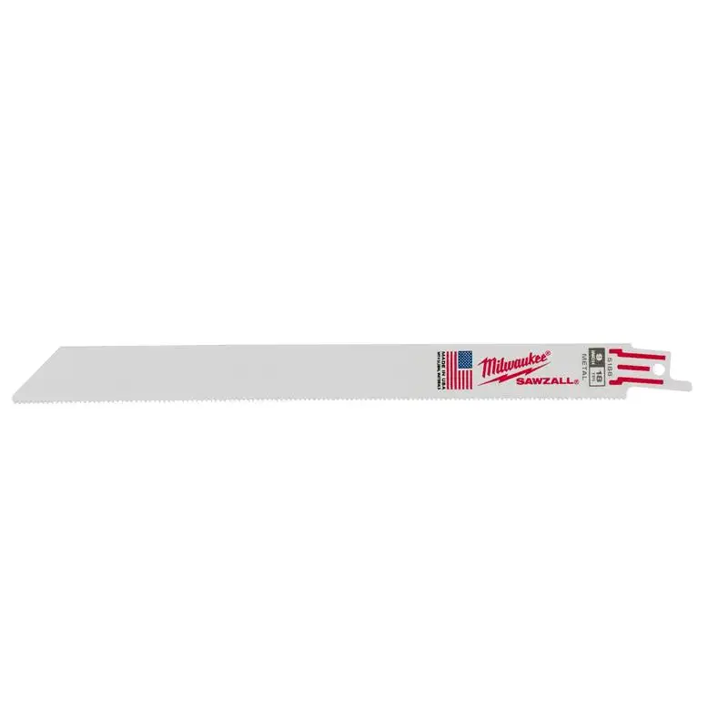 Milwaukee Sawzall 9 . Bi-Metal Clean Wood Reciprocating Saw Blade 6 TPI 5 Pack