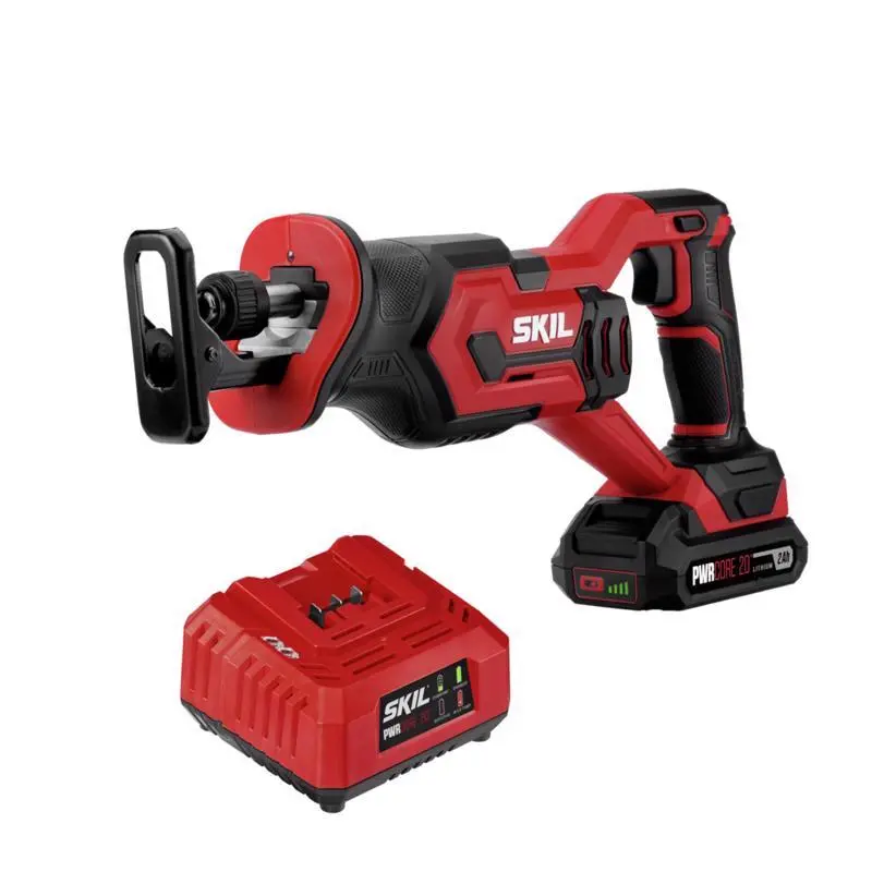 SKIL 20V PWR CORE 20 Cordless Brushed Reciprocating Saw Kit Battery & Charger