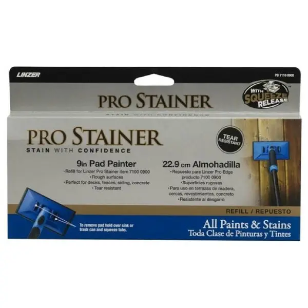 Linzer PD7110-9 Pro Stainer Pad Refill 9-Inch Professional Staining