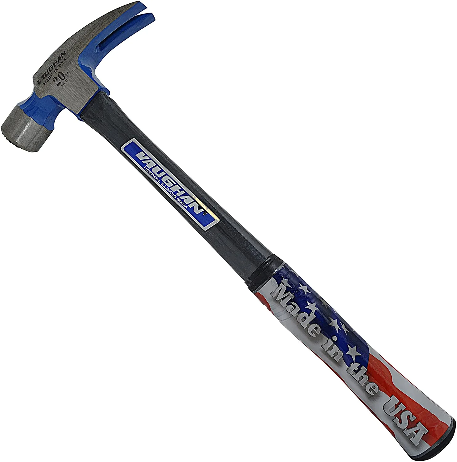 Vaughan FS999ML 20 Oz Milled Face Fiberglass Rip Hammer 16 Inch Handle