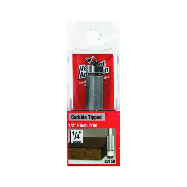 Vermont American 23159 1/2" x 1" Carbide Tipped Flush Trim Router Bit