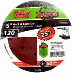 Gator 4342 Hook & Loop Sanding Disc 5 Inch 120 Grit Smooth Sanding