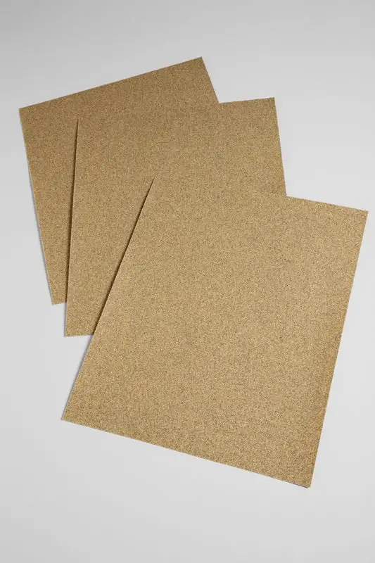 3M 11x9 Inch 120 Grit Aluminum Oxide Sandpaper 100 Pack Wood Sanding