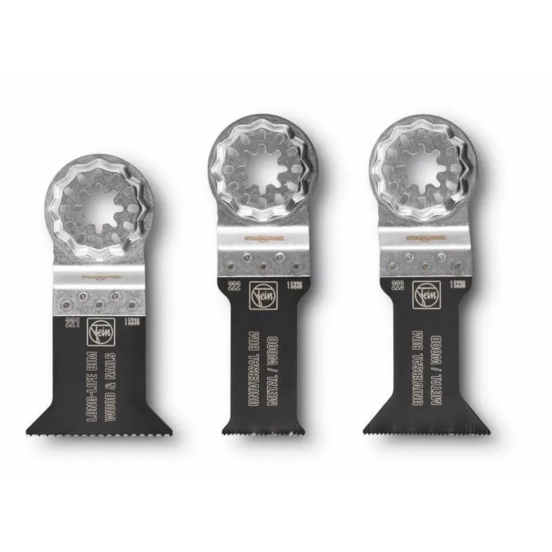 Fein Star Lock 2 . L X 2.5 . W Bi-Metal E-Cut Precision Saw Blade 3 Pack