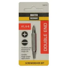 #1 Phillips Double Ended Insert Bit Screwdriver Drill Magnetic Tip Master Mechanic