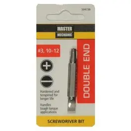 #3 Phillips Double Ended Insert Bit Screwdriver Drill Magnetic Tip Master Mechanic