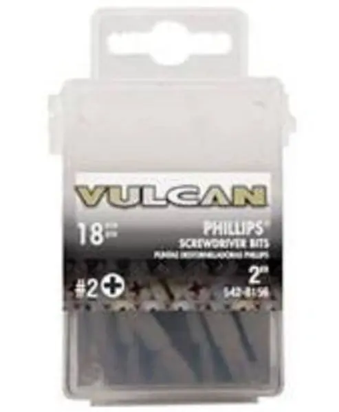 Vulcan 305041OR S2 Chrome Molybdenum Steel Screwdriver Bit 2 Inch Length