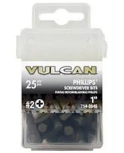 Vulcan 402901OR S2 Chrome Molybdenum Steel Screwdriver Bit 1 Inch Length