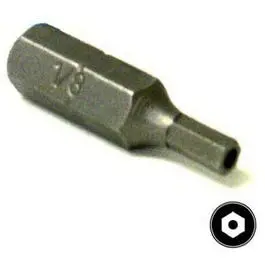 1/8-Inch Security Hex Key Isomax 1-Inch Insert Bit Secure Fastening Various
