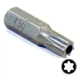 T30 Security Tee Star Isomax 1-Inch Insert Bit Heavy-Duty Fastening Various