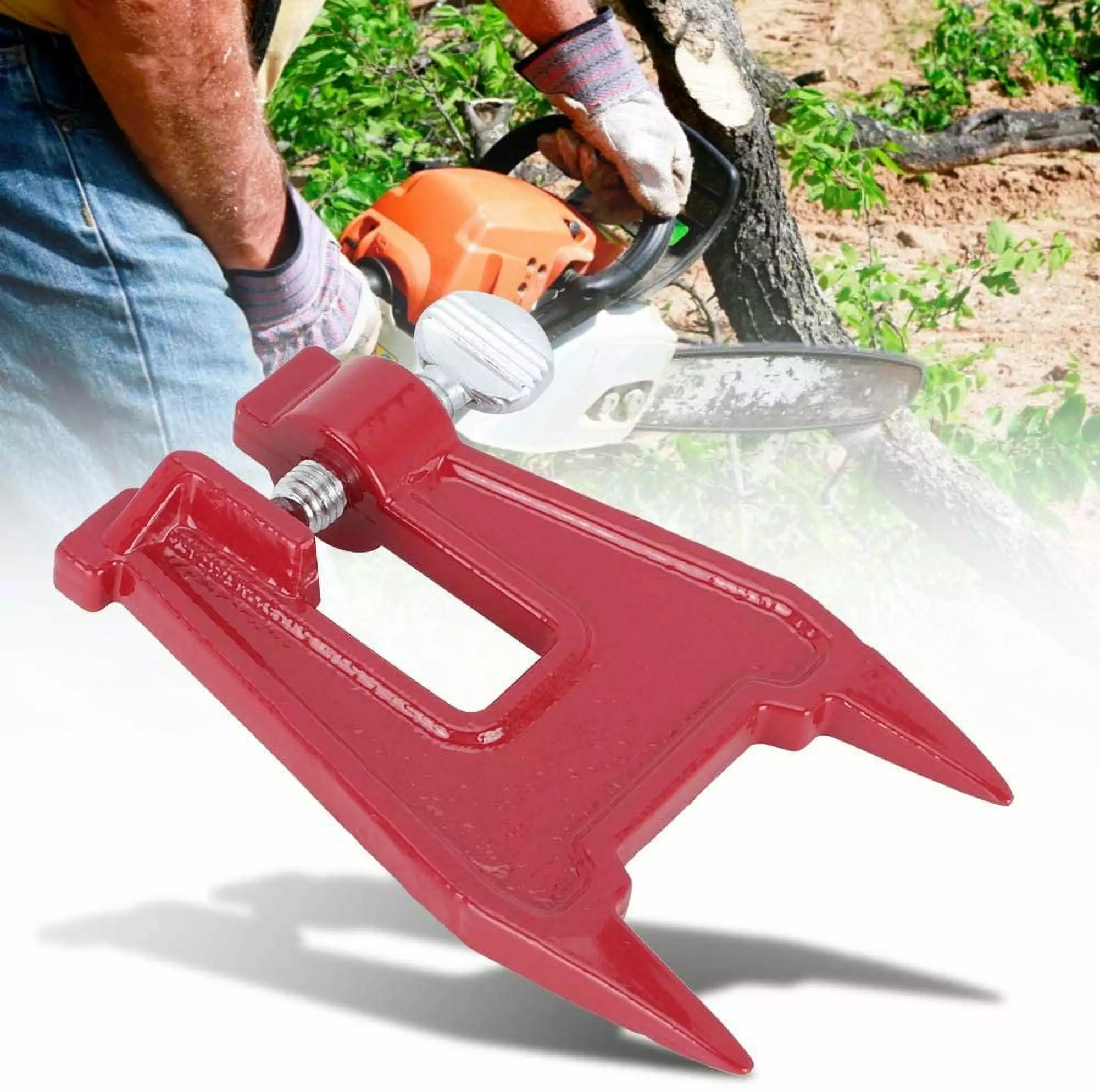 Chainsaw Stump. Travel-friendly Chainsaw Sharpening Vise Tool Chain Guide Clamp Sharpening Saw Chain(1 pcs) QYXJXY