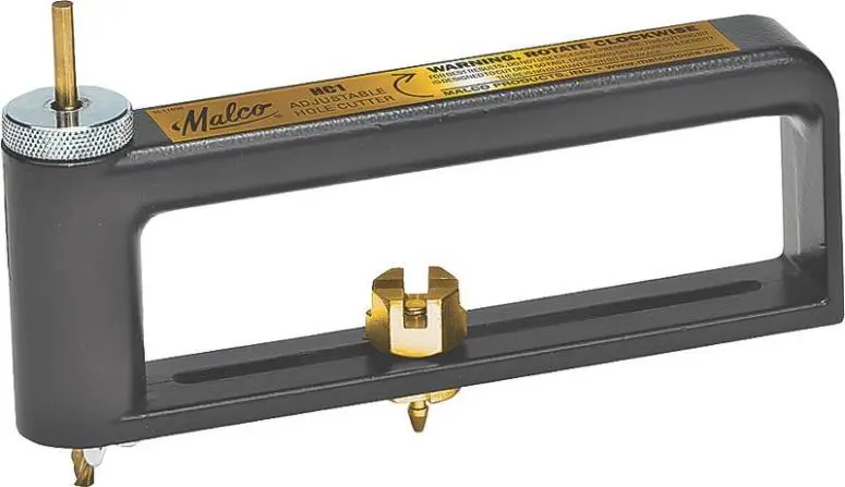 Malco Products HC1 Sheet Metal Hole Cutter 2 to 12 Inch Lightweight
