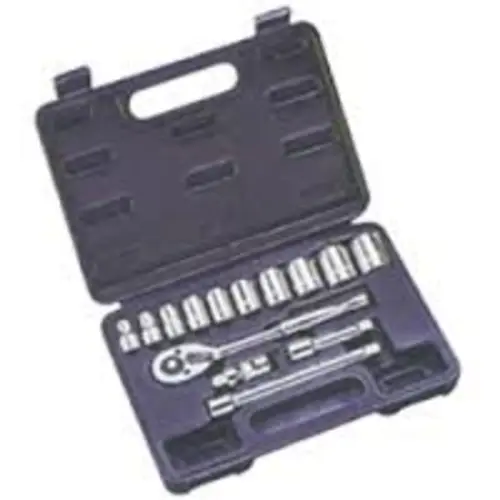 Vulcan TS1015 Chrome Vanadium Steel Socket Set