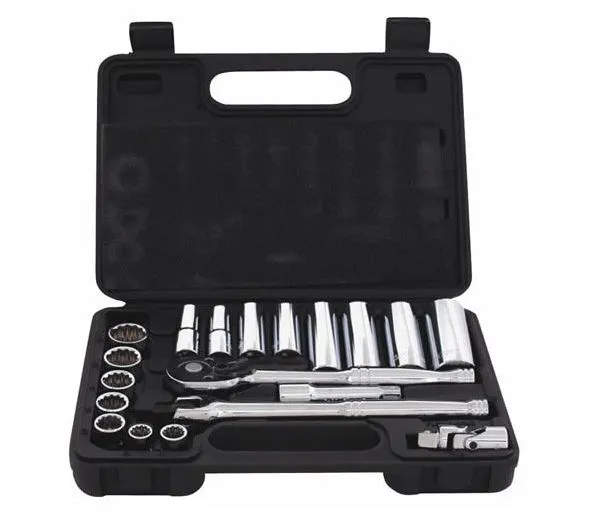 Vulcan TS1020-M Drive Chrome Vanadium Steel Socket Set