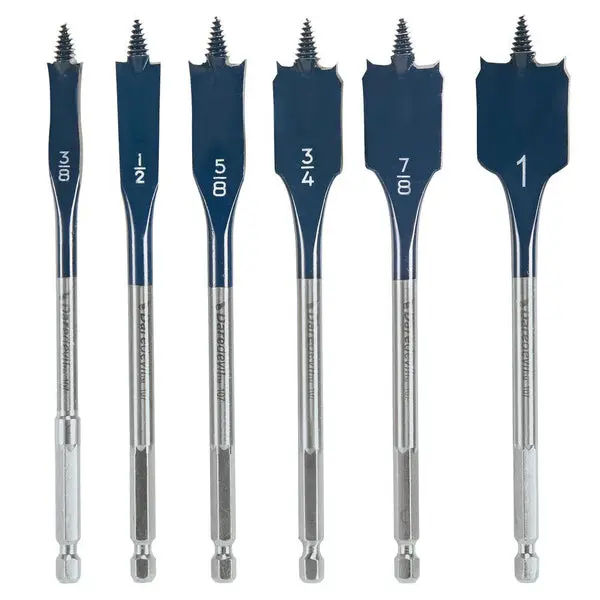 Bosch DSB5006 Daredevil Standard Spade Bit Set 6 Piece Woodworking