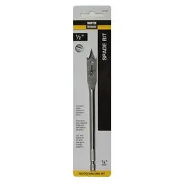 1/2-Inch Wood Boring Spade Bit Heavy Duty Wood Drilling Master Mechanic