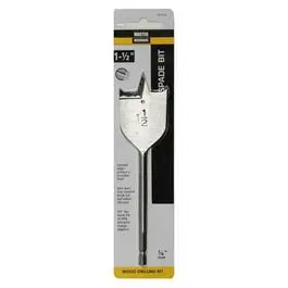 1.5-Inch Wood Boring Spade Bit Fast Drilling Wood Master Mechanic