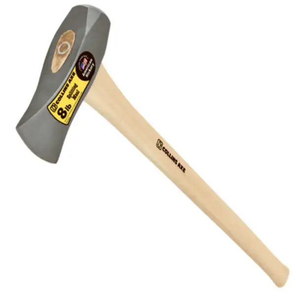 Collins TJ8AHC Axe Eye Splitting Maul 36 Inch Hickory Handle 8 Lb Head
