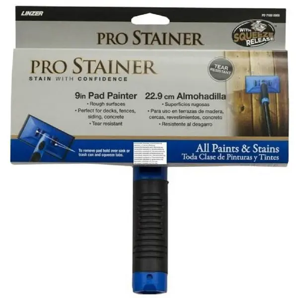 Linzer PD7100-9 Pro Stainer Pad Painter 9-Inch Smooth Staining