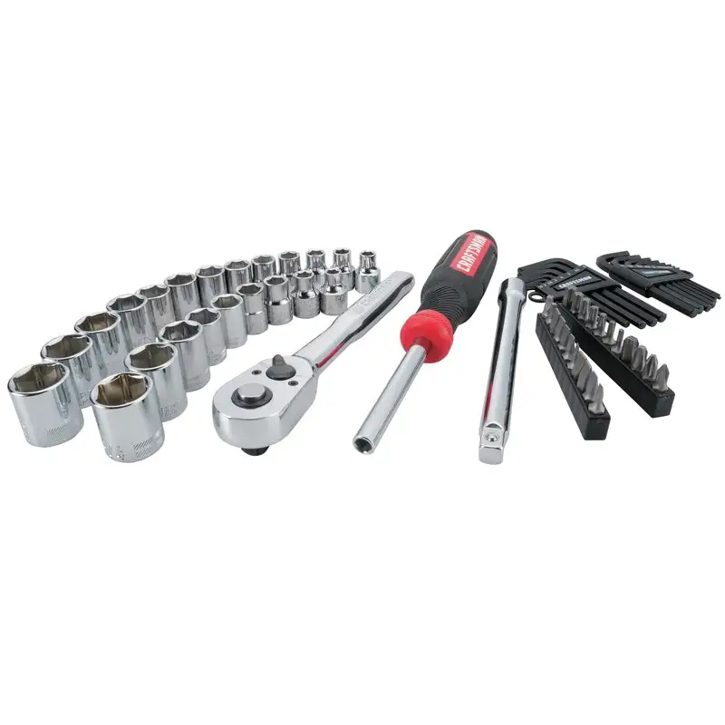 Craftsman 3/8 . Drive Metric and SAE 6 Point Mechanic's Tool Set 33 pc - Comprehensive Kit