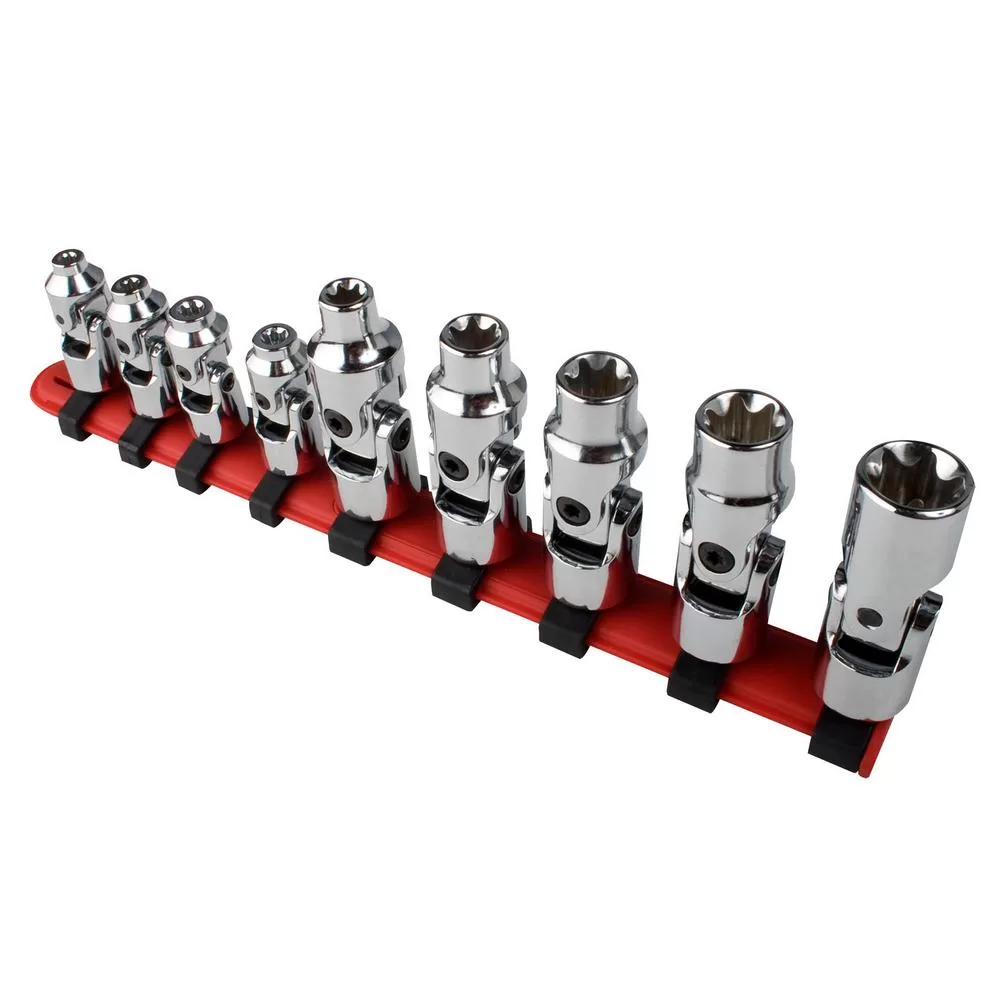 SUNEX TOOLS 1/4 . Drive Universal External Star Socket Set (9-Piece) Specialty Fasteners